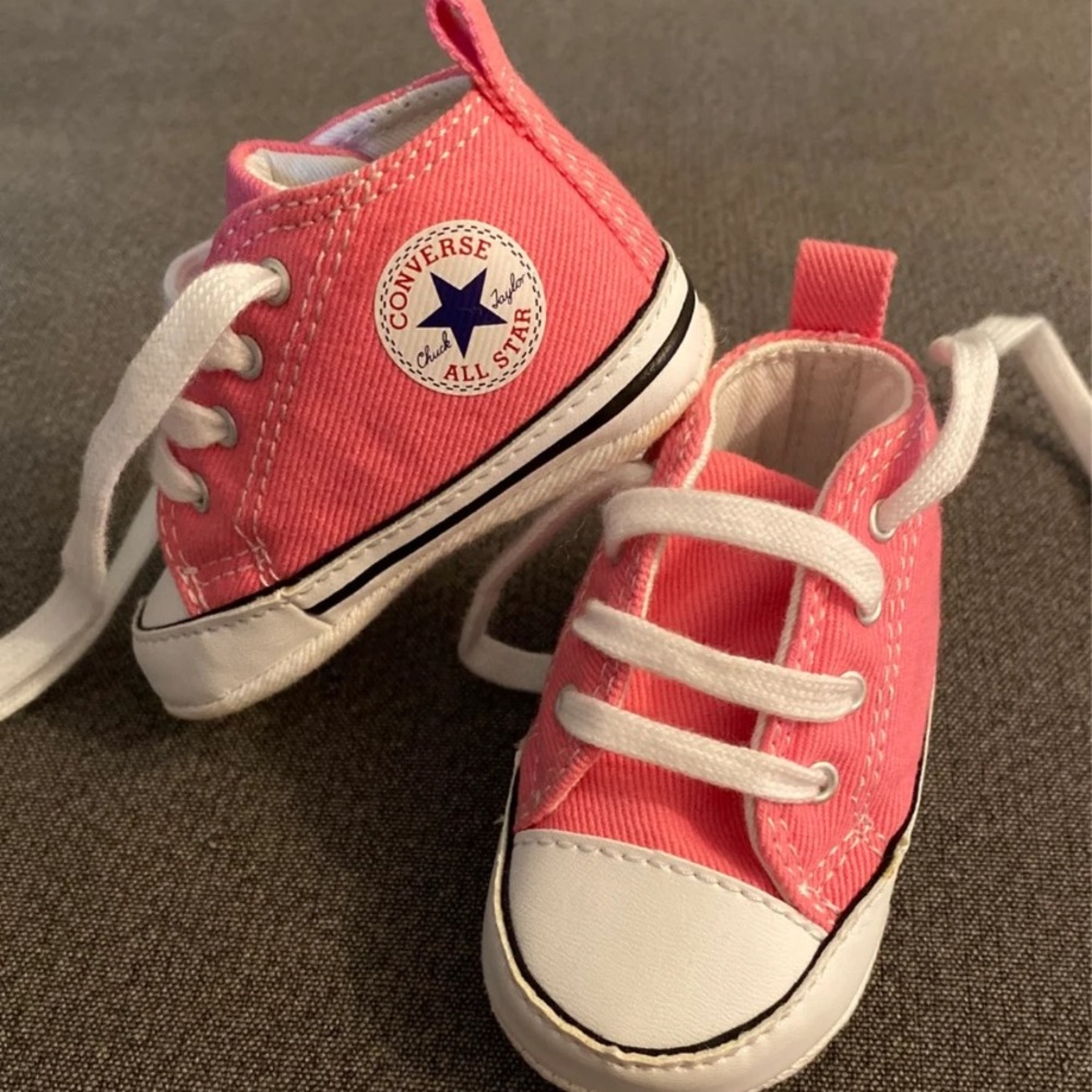 Pink baby converse